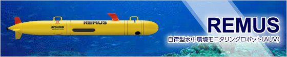 REMUS 自律型水中環境モニタリングロボット(AUV)